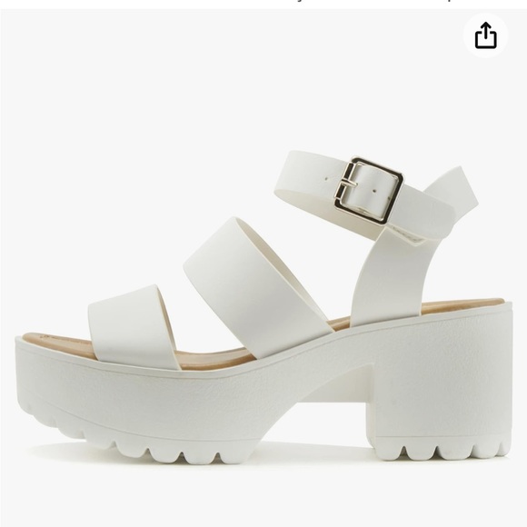 Soda Shoes - Soda White Sandal